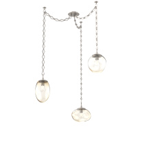 Hammerton SNB0065-03-BS-A-CH1-E2 - Cosmos Bulb Multi Light Pendant Multi Port Canopy Beige Silver
