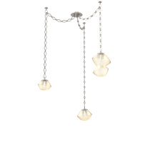 Hammerton SNB0089-03-BS-A-CH1-L1 - Mesa Multi Light Pendant Beige Silver