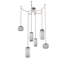 Hammerton SNB0091-06-BS-S-CH2-L1 - Vessel Multi Light Pendant Beige Silver