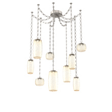 Hammerton SNB0091-09-BS-A-CH1-L1 - Vessel Multi Light Pendant Beige Silver