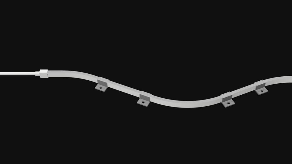 Bag of 10 - Polycarbonate mounting clip with screw