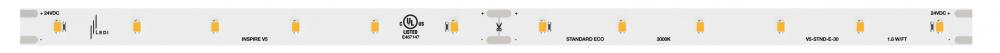 Custom Length 3500K Inspire V5 Standard Eco LED Tape Light