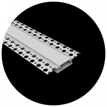 LED INSPIRATIONS CH1-M10-WHT-CUSTOM - Custom Length Inspire Mud-In 1" Channel