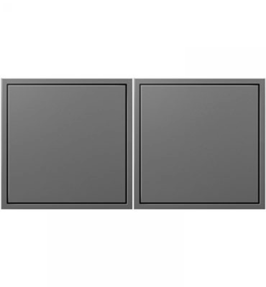 adorne 15A Two-Gang Pop-Out Outlet, Magnesium