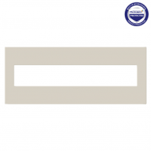 Legrand AWP6GOM - adorne Oatmeal Six-Gang Screwless Wall Plate with Microban