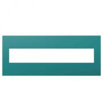 Legrand AWP6GTB1 - Turquoise Blue, 6-Gang Wall Plate