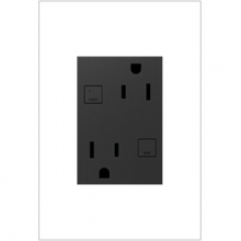 Legrand AGFTR2153G4 - adorne Plus Size Tamper-Resistant 15A Duplex Self-Test GFCI Receptacles, Graphite