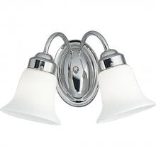 Progress P3374-15 - Opal Glass Two-Light Bath Bracket
