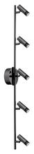 Eglo 201224A - 5 LT Integrated LED Track Light w/ a Black Chrome Finish