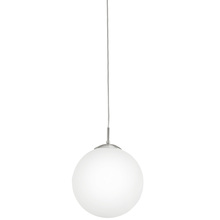 Eglo 85263A - 1 LT Pendant w/ a Matte Nickel Finish & Opal Glass Shade
