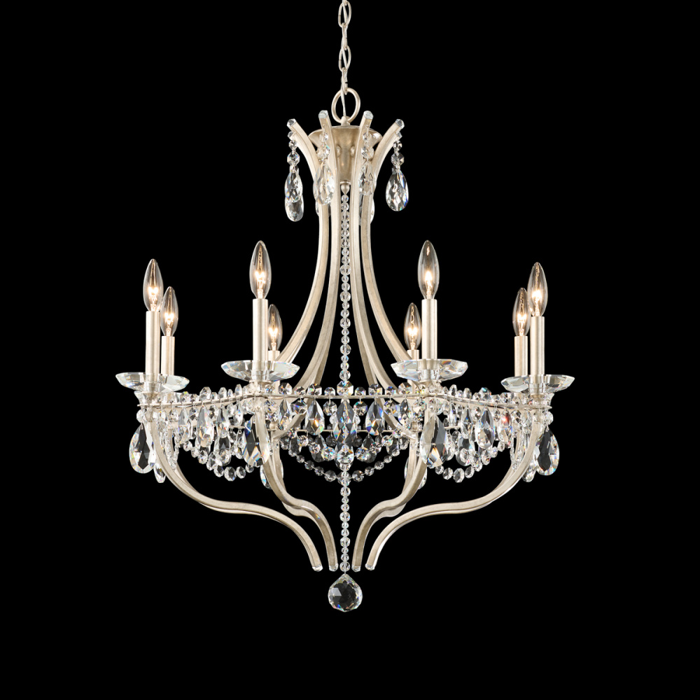 Adley 8 Light 120V Chandelier in Heirloom Gold with Clear Heritage Handcut® Crystal