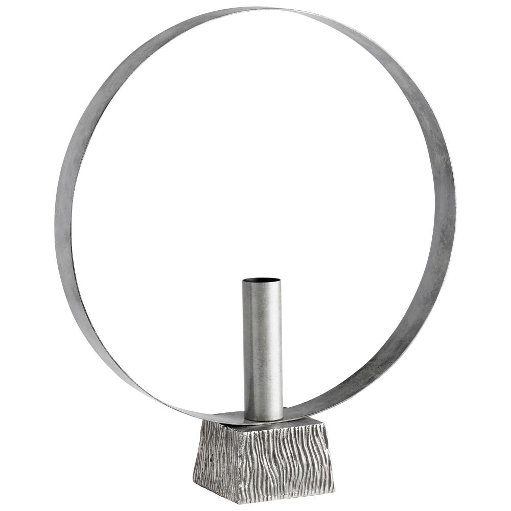 Radiant Halo Vase|Nickel