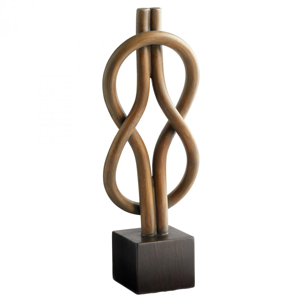 Hercules Knot Sculpture Designed by J Kent Martin Mahagony Finish