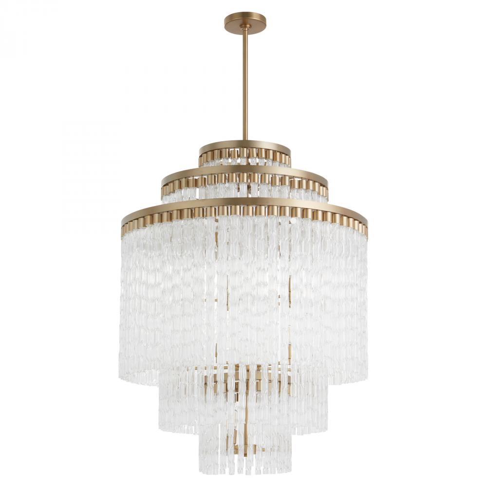 Nobel 18-Light Chandelier - Aged Brass