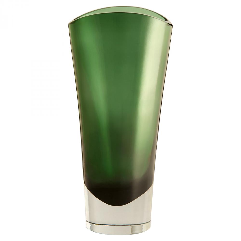 Muzo Vase | Emerald Green | Clear - Medium