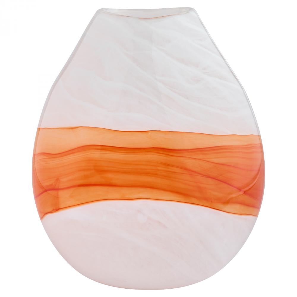 Pacaya Vase | White | Orange - Small