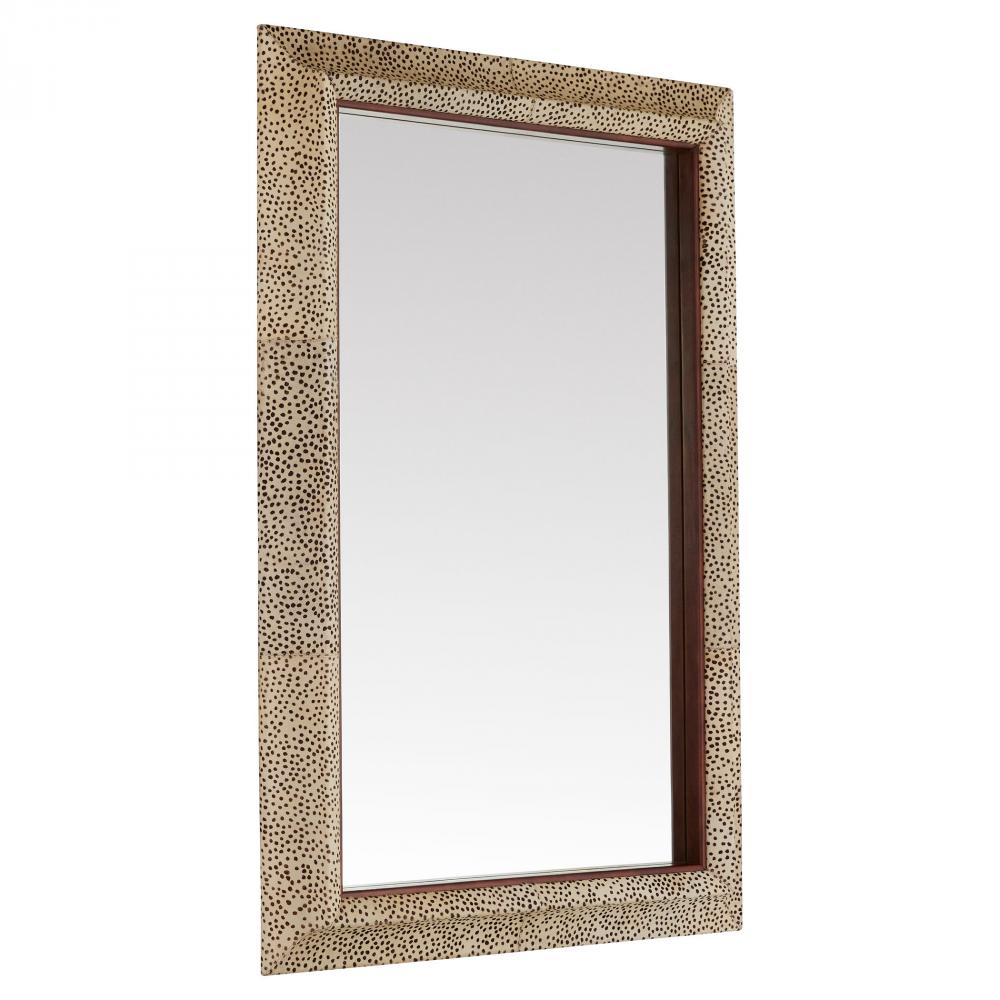 Gaborone Mirror | Off White | Brown | Walnut