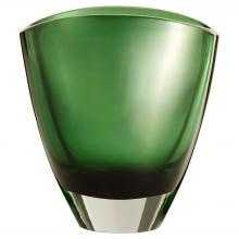Cyan Designs 12031 - Muzo Vase | Emerald Green | Clear - Small