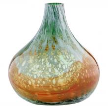 Cyan Designs 12079 - Pacaya Bottle Vase | Grey | Orange - Small