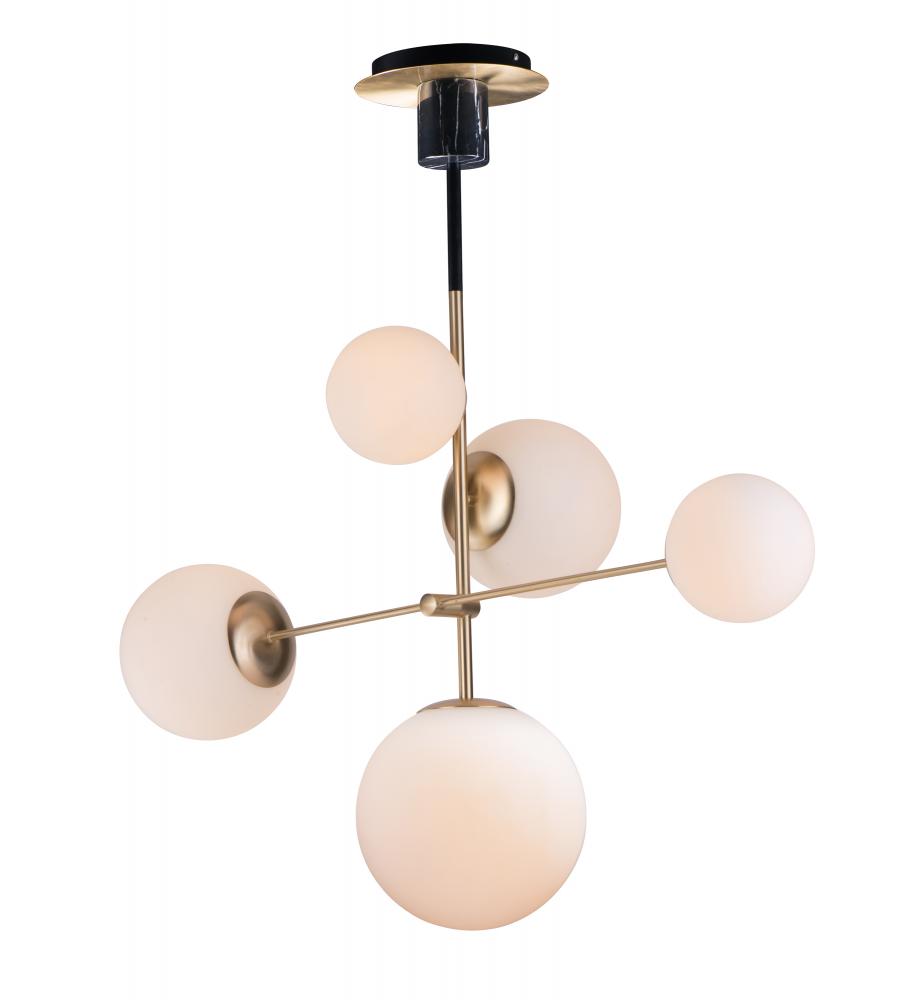 Vesper 5-light pendant 37.5 WIDE