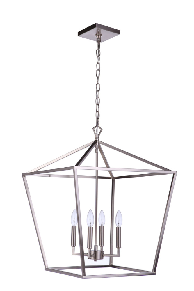 Flynt II 4 Light 20&#34; Foyer in Brushed Polished Nickel
