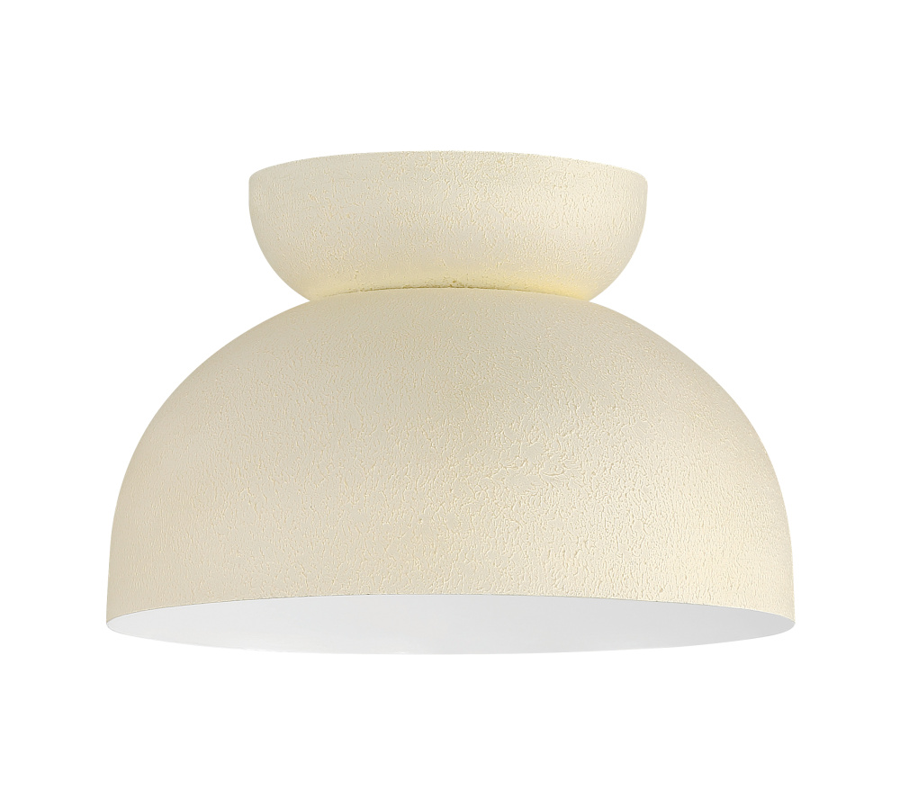 Ventura Dome 1 Light Flushmount in Cottage White