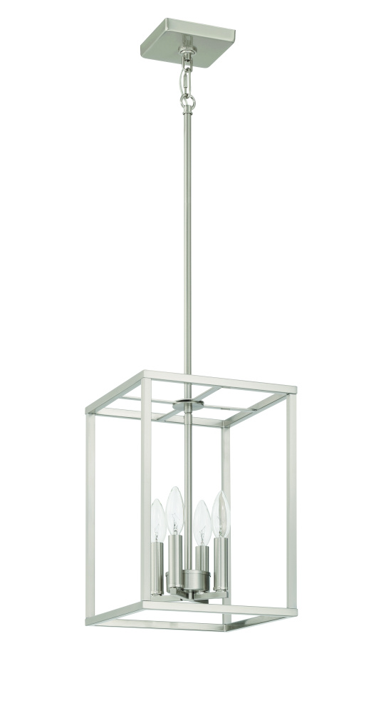 Signature Foyer 4 Light 14&#34; Foyer in Brushed Polished Nickel