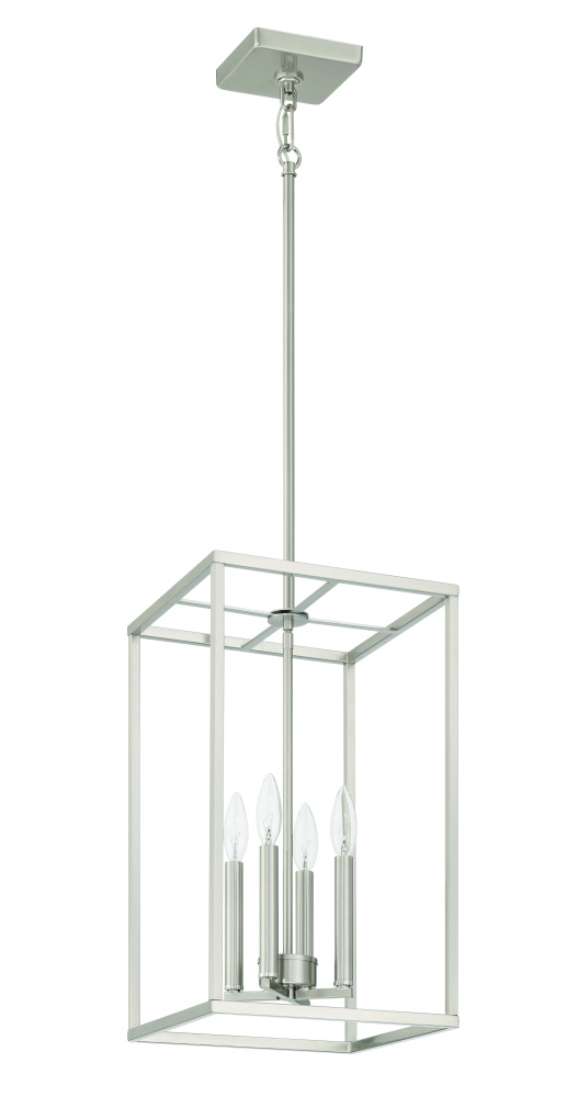 Signature Foyer 4 Light 18&#34; Foyer in Brushed Polished Nickel