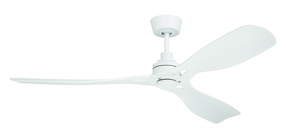 Amigo 52&#34; 3-Blade Indoor/Outdoor (Damp) Ceiling Fan in White w/ White Blades