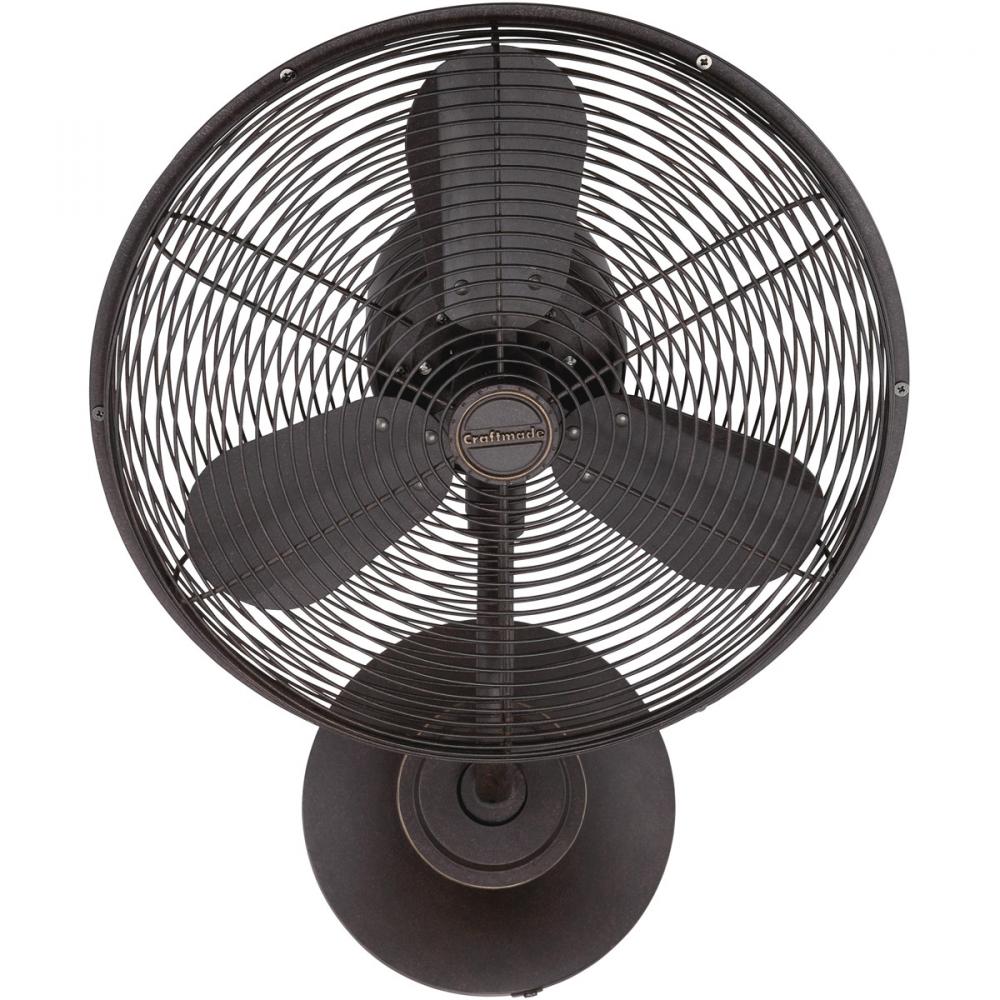Bellows I 14&#34; 3-Blade Hard-wired Indoor/Outdoor (Damp) Wall Fan