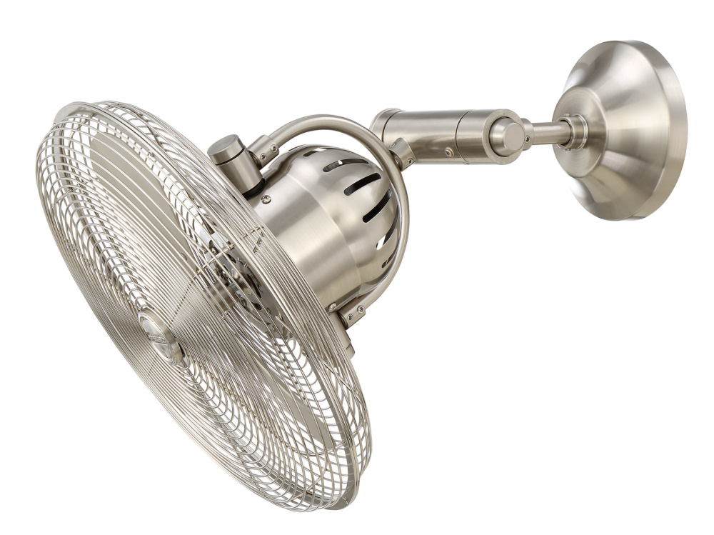 Bellows IV 14&#34; 3-Blade Ceiling Fan in Brushed Polished Nickel w/ Brushed Polished Nickel Blades