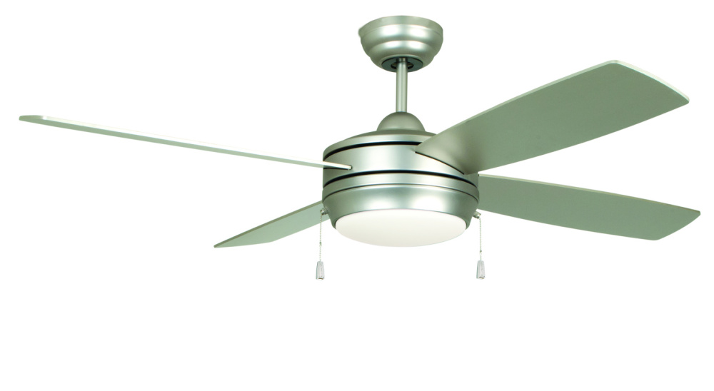 Laval 44&#34; 4-Blade Ceiling Fan in Brushed Nickel w/ Brushed Nickel/Maple Blades
