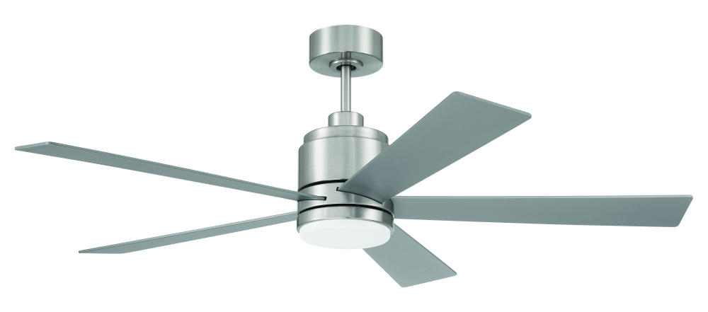 McCoy 52&#34; 5-Blade Ceiling Fan in Brushed Polished Nickel w/ Brushed Nickel Blades