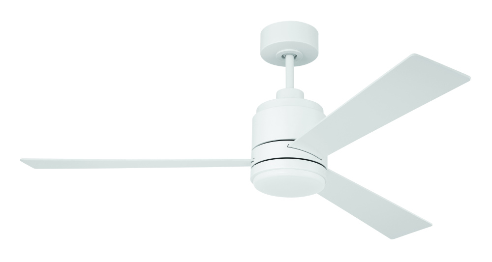 McCoy 52&#34; 3-Blade Celling Fan in White w/ White Blades; Light Kit Included (optional)
