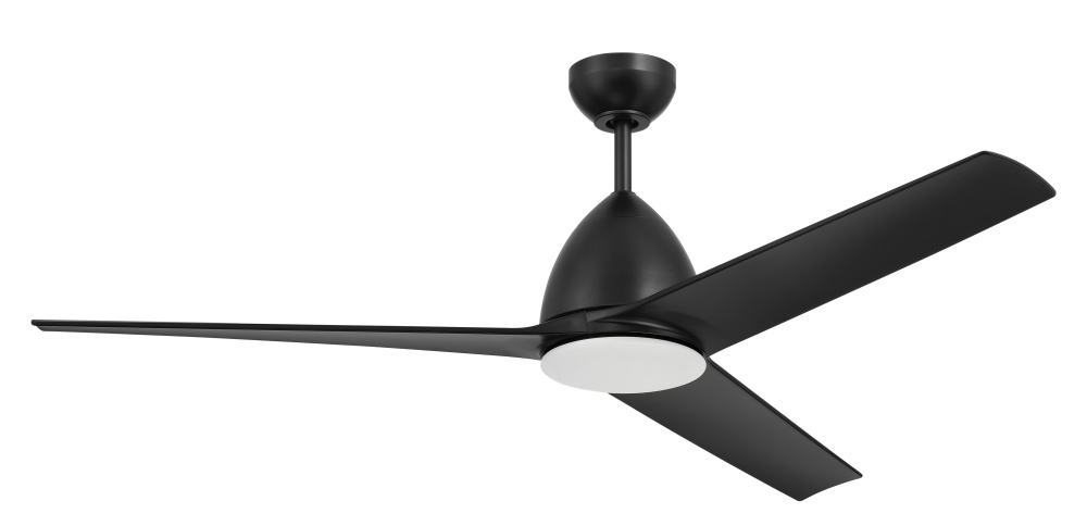 Nitro 54&#34; 3-Blade Indoor/Outdoor (Wet) Ceiling Fan in Flat Black w/ Flat Black Blades