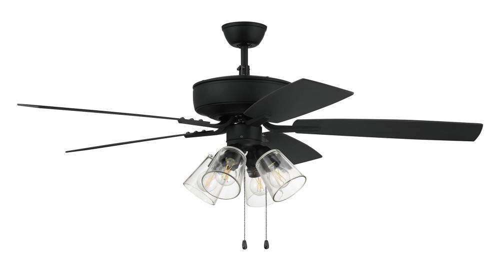 Pro Plus 104 52&#34; 5-Blade Ceiling Fan in Espresso w/ Espresso/Walnut Blades; Integrated Light Kit