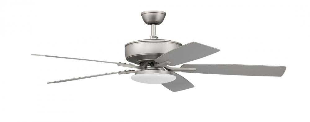 Pro Plus 112 52&#34; 5-Blade Ceiling Fan in Brushed Nickel w/ Brushed Nickel/Greywood Blades