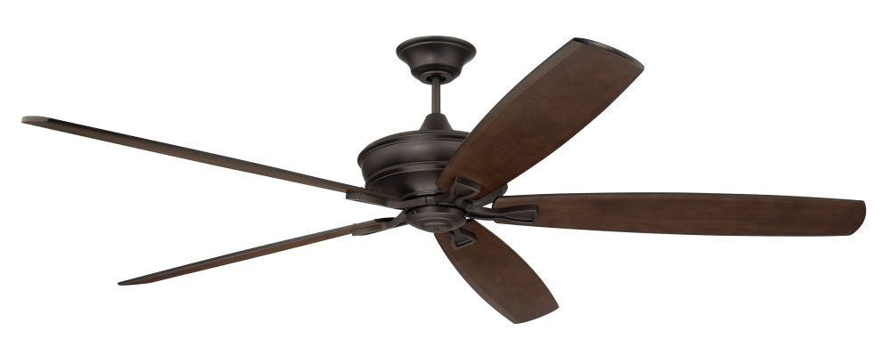 Santori 72&#34; 5-Blade Indoor/Outdoor (Damp) Ceiling Fan in Espresso w/ Walnut Blades