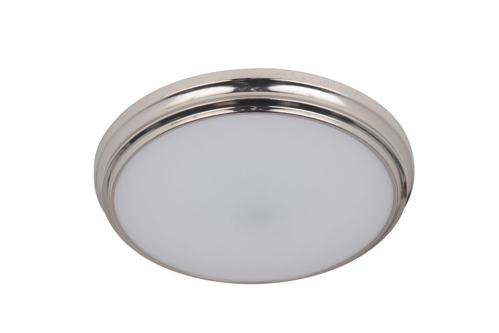 X66 Series 1 Light 11&#34; LED Flushmount in Brushed Polished Nickel