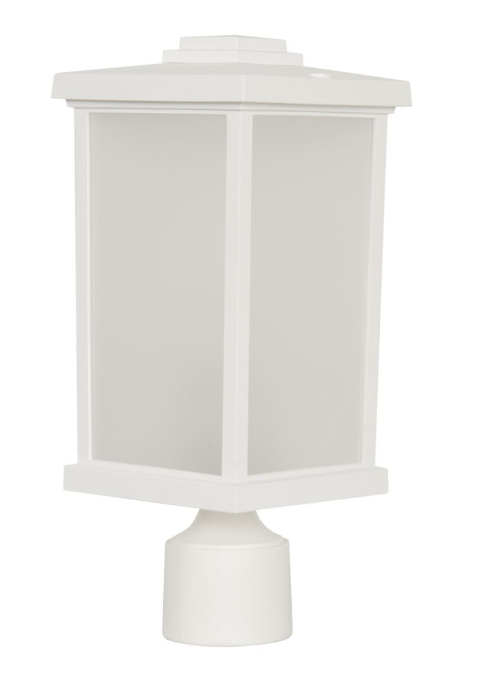 Resilience 1 Light 15&#34; Outdoor Post Mount in Textured White