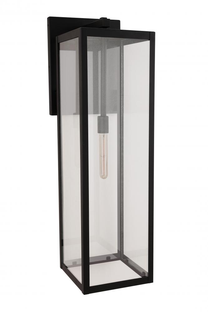 Harris 1 Light 30&#34; Outdoor Lantern in Textured Black