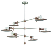 Craftmade 42326-PLNSRG - 6 Light Chandelier