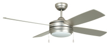 Craftmade LAV52BN4LK-LED - Laval 52" 4-Blade Ceiling Fan in Brushed Nickel w/ Brushed Nickel/Maple Blades