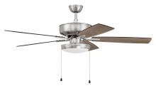 Craftmade P119BNK5-52DWGWN - Pro Plus 119 52" 5-Blade Ceiling Fan in Brushed Polished Nickel w/ Driftwood/Grey Walnut Blades