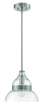 Craftmade P960BNK1 - Smyth 1 Light Mini Pendant in Brushed Polished Nickel