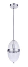 Craftmade ZA3511-SA - Sivo 1 Light Outdoor Pendant in Satin Aluminum