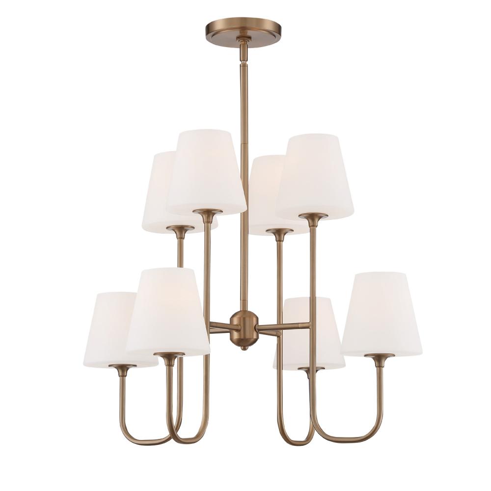 Keenan 8 Light Vibrant Gold Chandelier