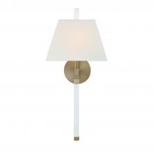 Crystorama REN-261-AG - Renee 1 Light Aged Brass Sconce