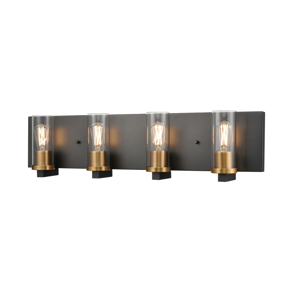 SAMBRE 4 LIGHT VANITY, GRAPHITE W/MF