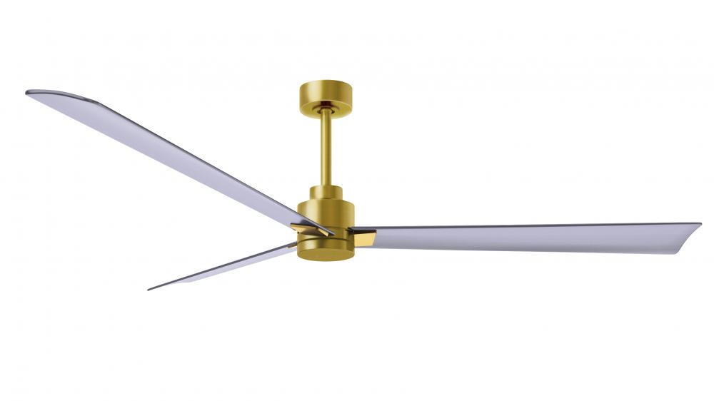 Alessandra - 72&#34; Three Blade Transitional Ceiling Fan - Brushed Brass Finish